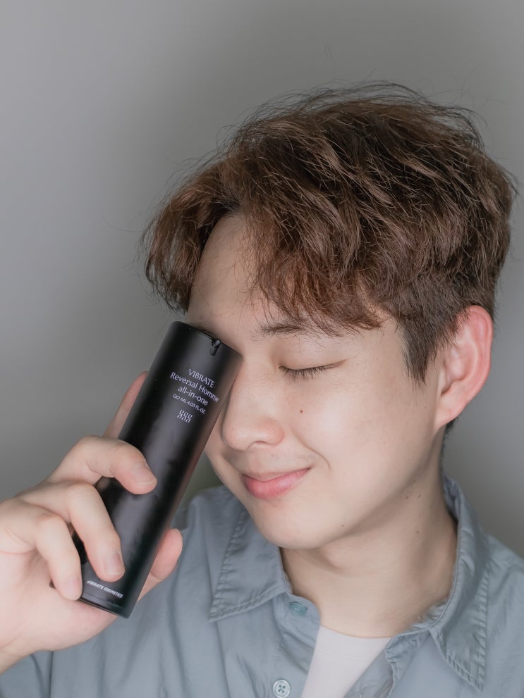  기초화장품 피부관리 1분 컷! 바이브레이트 옴므 남자올인원로션