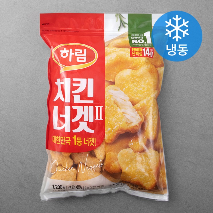 후기가 좋은 하림 치킨너겟 (냉동), 1200g, 1개 추천해요