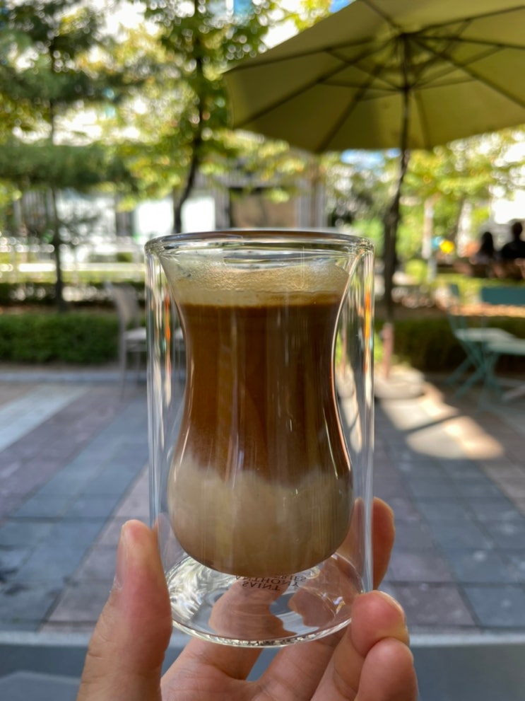 [판교 펄치커피] 백현동 카페거리 야외 테라스와 커피 맛집
