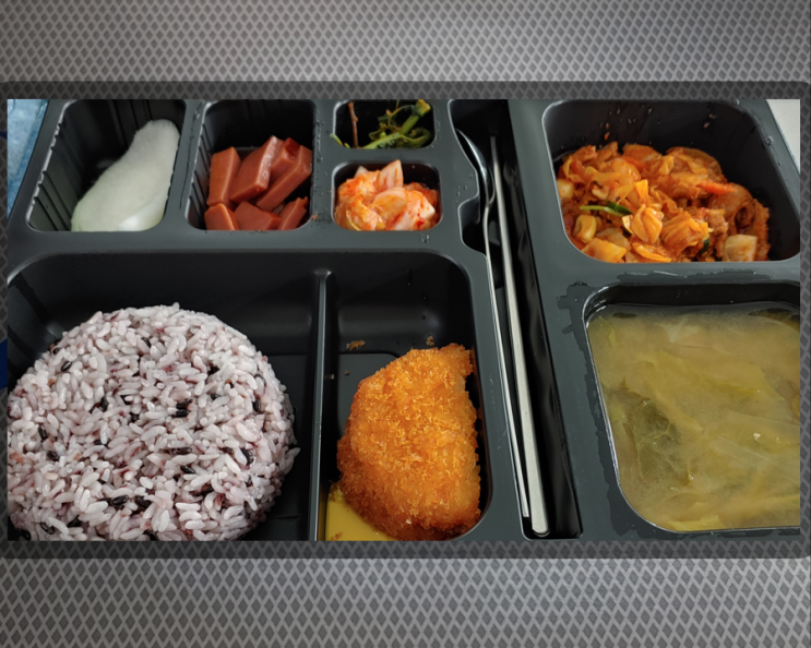  간편 도시락 모락모락 점심고민 끝
