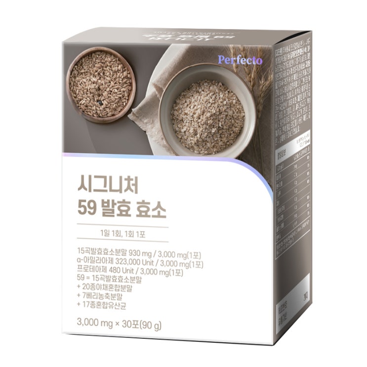최근 많이 팔린 퍼펙토 시그니처 59 발효 효소 30p, 1개, 90g 좋아요 최근 많이 팔린 퍼펙토 시그니처 59 발효 효소 30p, 1개, 90g 좋아요