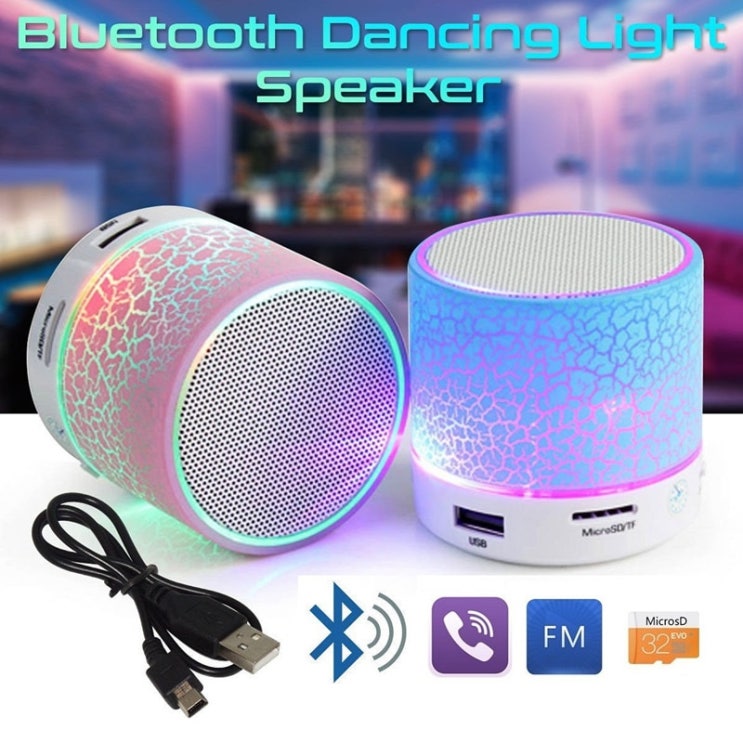 최근 인기있는 GETIHU 블루투스 스피커 Led 휴대용 미니 무선 플레이어 USB 라디오 MP3 좋아요 최근 인기있는 GETIHU 블루투스 스피커 Led 휴대용 미니 무선 플레이어 USB 라디오 MP3 좋아요