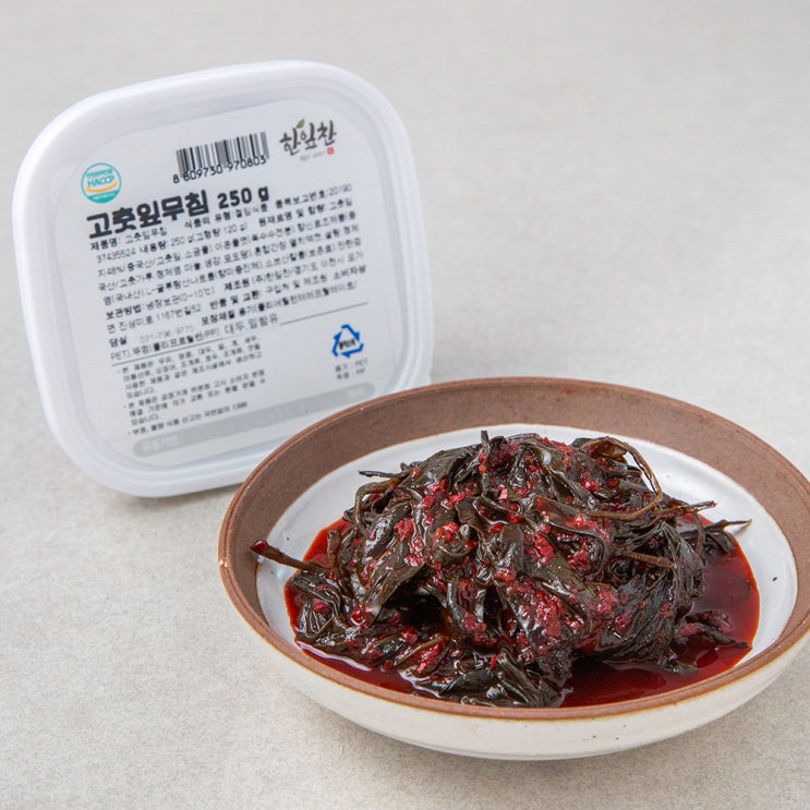 가성비갑 한잎찬 고춧잎무침, 250g, 2개 좋아요 가성비갑 한잎찬 고춧잎무침, 250g, 2개 좋아요