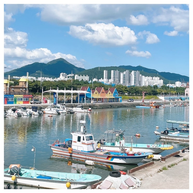  부산 장림포구, 사진찍기 좋은 부네치아/ 주차장, 식당, 9분할 사진찍는 팁