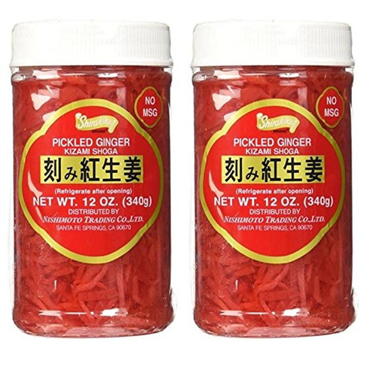 인기있는 Shirakiku 채썬 분홍 생강초절임 무설탕 340g x2통 ··· 인기있는 Shirakiku 채썬 분홍 생강초절임 무설탕 340g x2통 ···