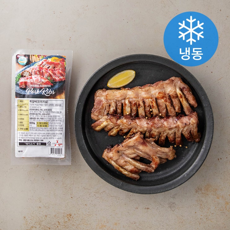 선호도 좋은 푸드장 오리지널 쪽갈비 (냉동), 600g, 1팩 추천합니다