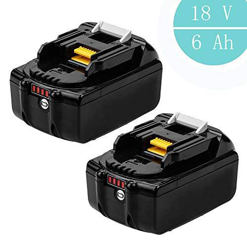 선택고민 해결 2 Pcs Murllen 18v 6.0Ah 교체용 배터리 호환가능한 Makita BL1860B 2 Pcs M 추천해요