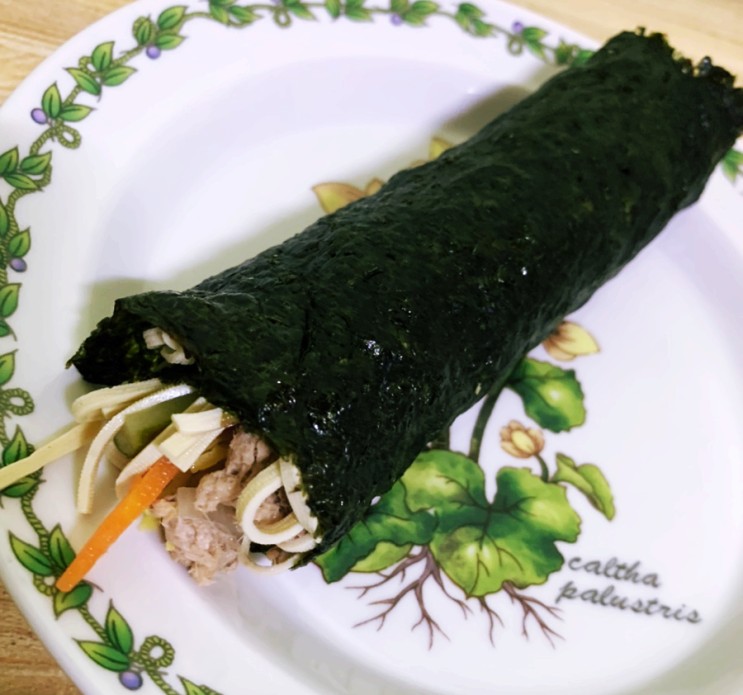 두부면 김밥 만들기. 간단한 식사대용, 집콕 간편요리