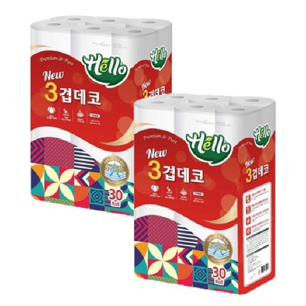 선호도 높은 헬로 뉴 3겹데코 25M 30롤 2팩 추천합니다 선호도 높은 헬로 뉴 3겹데코 25M 30롤 2팩 추천합니다