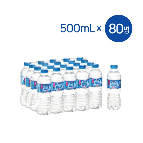 선호도 높은 풀무원샘물 네슬레 퓨어라이프 500mL X 80병, 네슬레 500ml x 80병 추천합니다