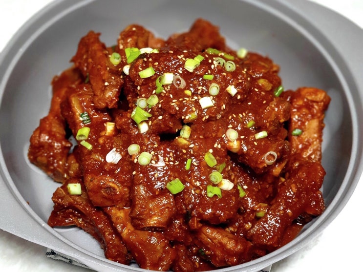  매콤한양념 등갈비찜 매운 등갈비조림 만들기