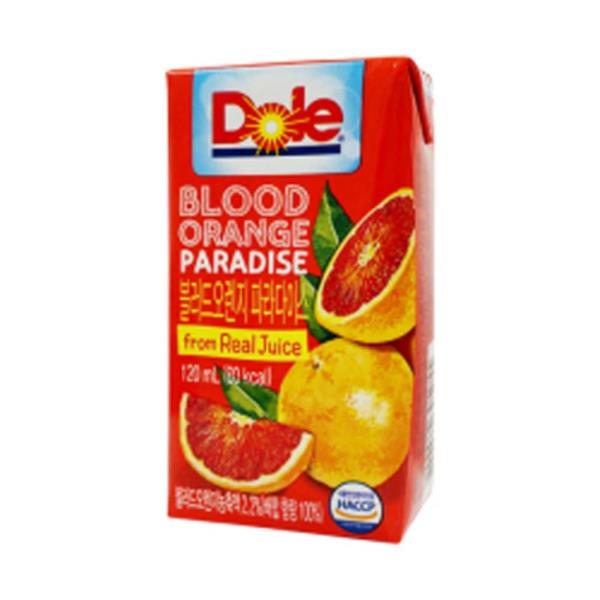 인기 많은 Dole 블러드 오렌지 파라다이스 120ml 32입 팩 음료 팩음료 과일주스 오렌지주스 과일쥬스 돌주스 M UK;S, NS;U-상품선택-Y. ···