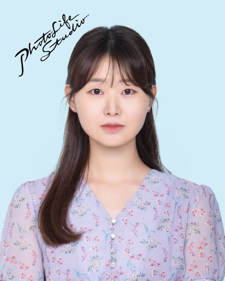  화장 그대로 나오는 컬러 증명사진 건대 포토라이프