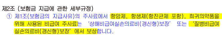 표적항암제, 면역항암제 실손보험 보장 정리/ 비급여 주사료 특약 보장한도인 연간 250만원이 아닌 입원의료비, 통원의료비 보장한도 내에서 보장