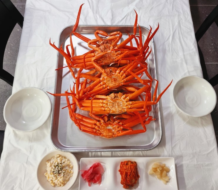강릉 홍게 무한리필 교동 맛집 수율 좋은 미스터홍게