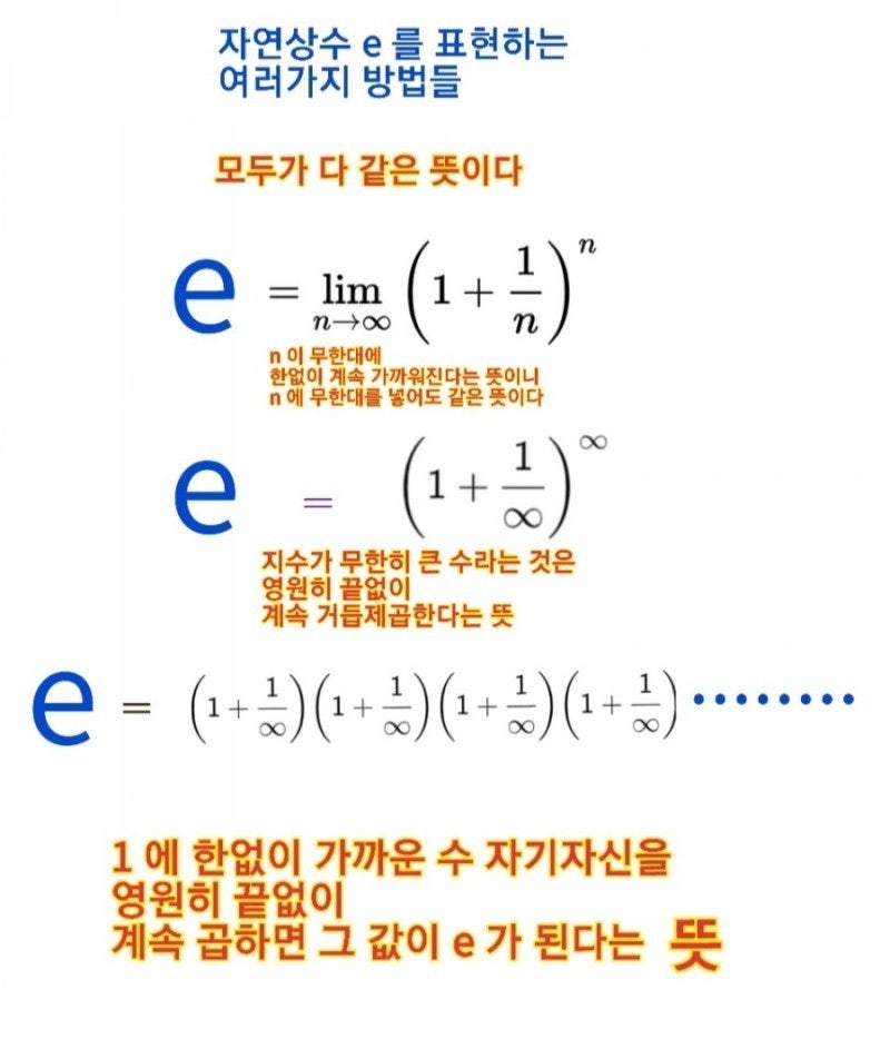지수함수 미분 , 자연상수 e 기원과 개념 완전히 이해하기 : 네이버 블로그