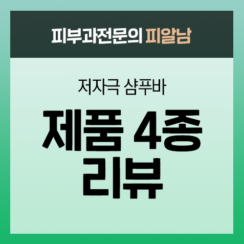  저자극 샴푸바 제품 4종 리뷰