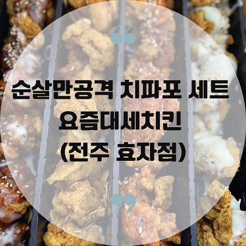  순살만공격 치파포 세트 요즘대세치킨 (전주 효자점)