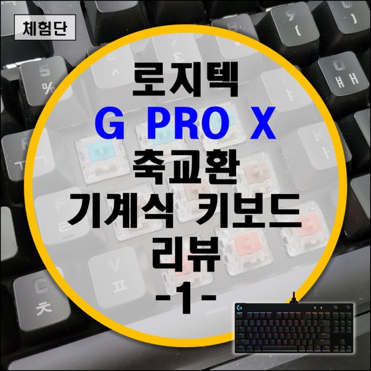 스위치 교체 가능한 로지텍 G PRO X 기계식 키보드 리뷰 -1-