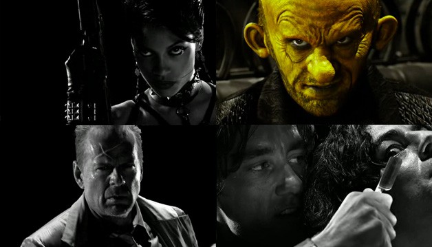  흑백으로 구성된 이색적인 영상미 넷플릭스 스릴러 영화 추천 씬 시티 (Sin City, 2005)