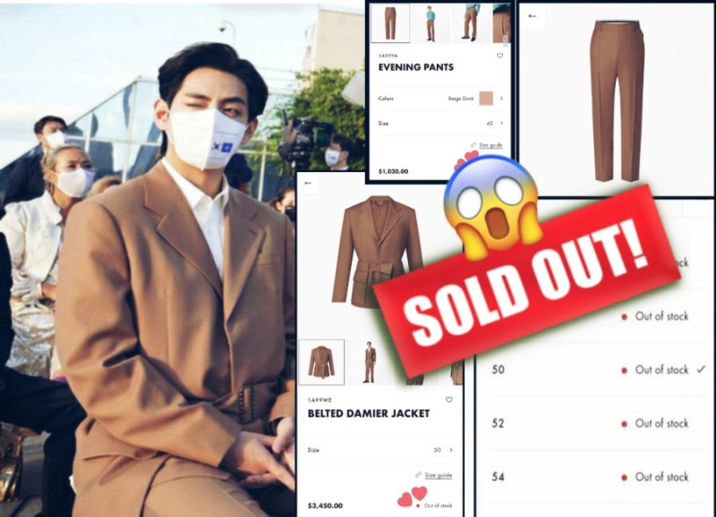 THV🎄 on X: Kmedia reported the Louis Vuitton Belted damier jacket worn by  kim taehyung at the MET which cost around $3,450 sold out on the official LV  website all over the