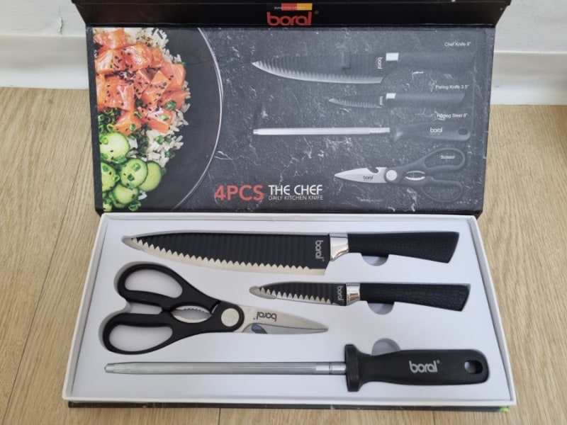 리바트몰 사은품 보랄 더 셰프 칼세트 및 보랄 칼소독기