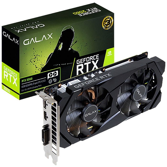 인기 급상승인 GALAX 지포스 그래픽카드 RTX 2060 BLACK D D6 6GB 추천해요