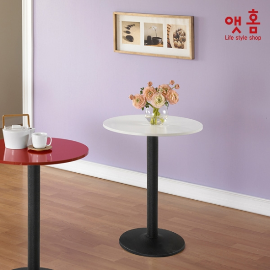  핵가성비 좋은 [K쇼핑]앳홈 카페식 원형테이블 600(화이트), 화이트 좋아요