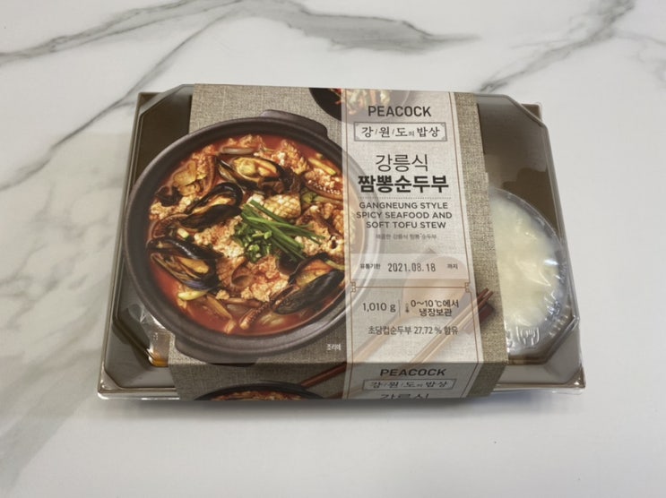  피코크 밀키트 강릉식 짬뽕 순두부 내돈내산 후기