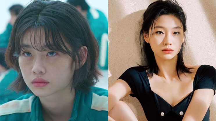  오징어게임 강새벽 정호연 단발 레이어드컷 너무 예뻐요
