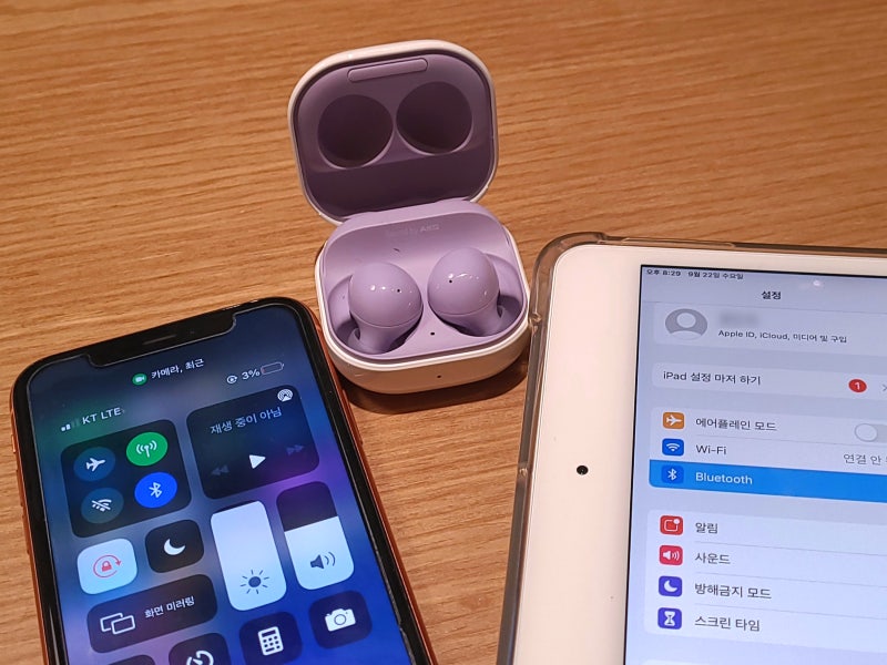 갤럭시 버즈2 아이패드 아이폰 연결 너무 쉽네요!