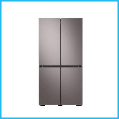 삼성 비스포크 양문형 냉장고 4도어 875L 브라우니시 실버 RF85A9103T1 실제 구매 정보 확인하세요 