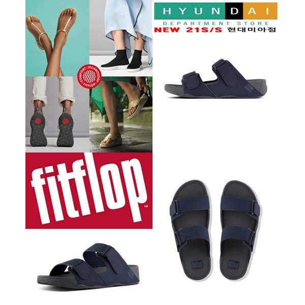 인기있는 [현대백화점]핏플랍 [FITFLOP] FFSO1E702N2 고흐네오프렌슬라이드 네이비 남성 FFSO1E702 ···