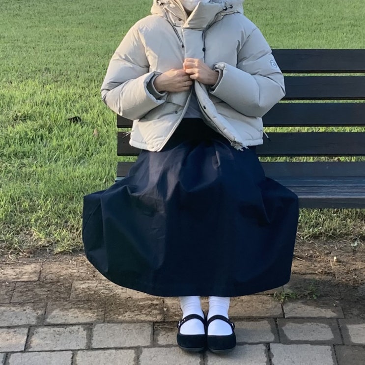  커버낫 여성 숏패딩 후드 패딩 추천 리뷰&코디