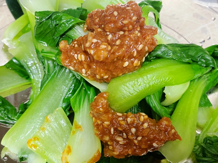  청경채된장무침 집반찬으로 만들기