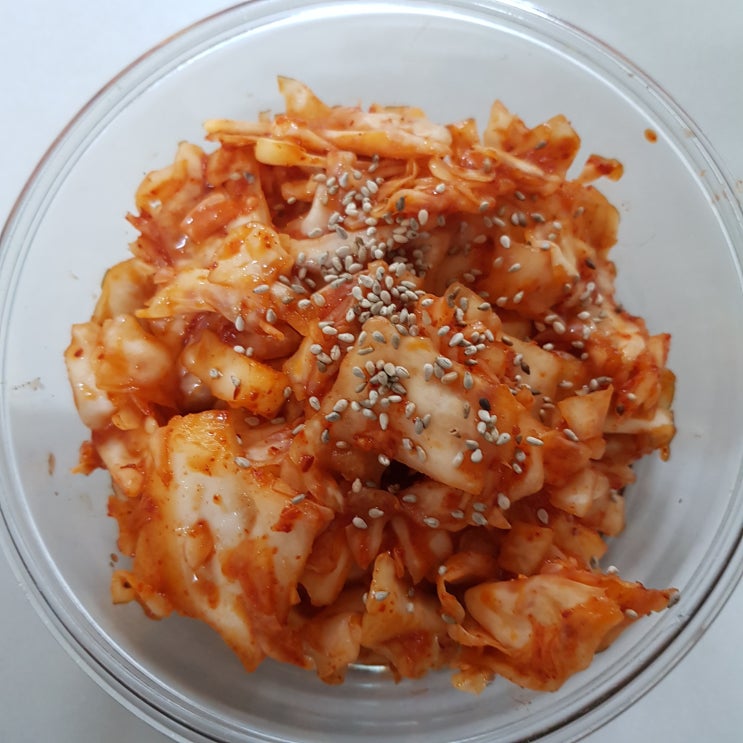  양배추 겉절이 김치 만드는 방법