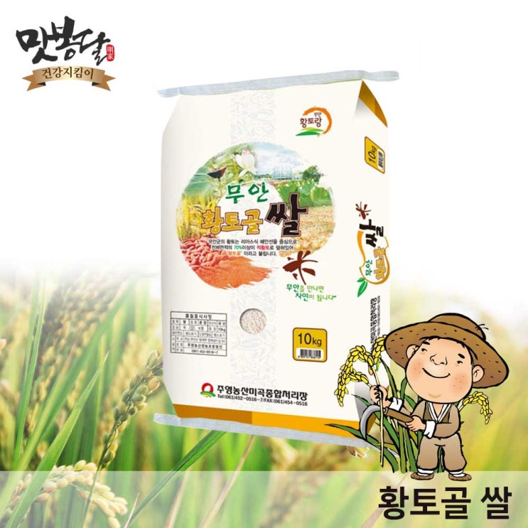  선호도 좋은 맛봉달 2020년 무안황토골쌀 황토쌀 무안쌀, 1개, 10kg 마대포장 추천합니다