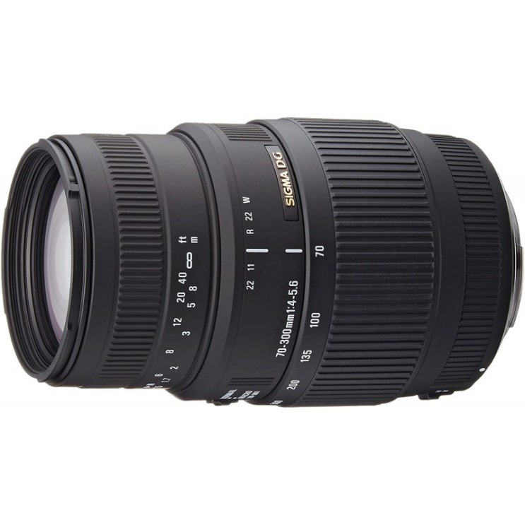 많이 팔린 캐논 SLR 카메라 용 Sigma 70-300mm f / 4-5.6 DG 매크로 망원 줌 렌즈, 단일옵션 추천합니다