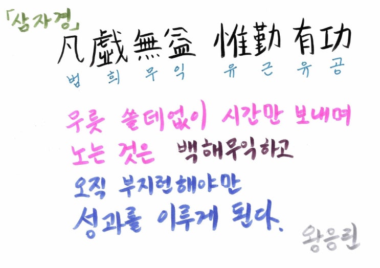  범희무익 유근유공