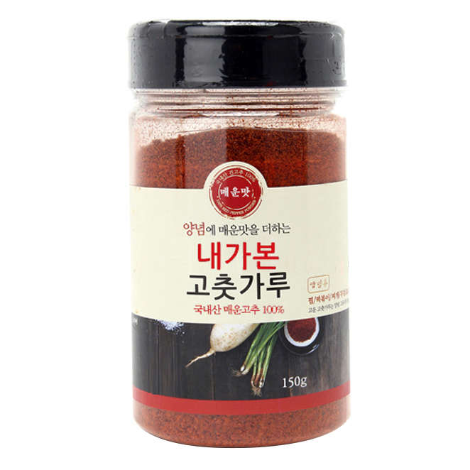 인기있는 내가본 국내산 양념용 매운청양 고운 고춧가루, 150g, 1개 좋아요 인기있는 내가본 국내산 양념용 매운청양 고운 고춧가루, 150g, 1개 좋아요