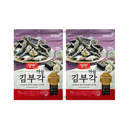 구매평 좋은 동원 양반 마늘 김부각 50g 단품, 2개 추천합니다