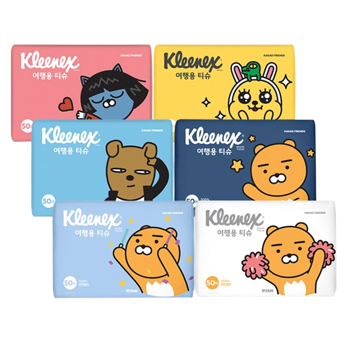 선택고민 해결 크리넥스 카카오프렌즈 여행용 티슈 랜덤발송, 50매입, 100개 추천해요 선택고민 해결 크리넥스 카카오프렌즈 여행용 티슈 랜덤발송, 50매입, 100개 추천해요
