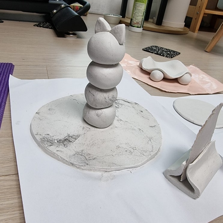  지점토공예 | 지점토공예 빚는 단계, 도색과 코팅 전