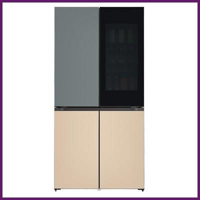 LG전자 LG오브제컬렉션 양문형 냉장고 보타닉 샌드 M620FBS351 613L 방문설치 추천 