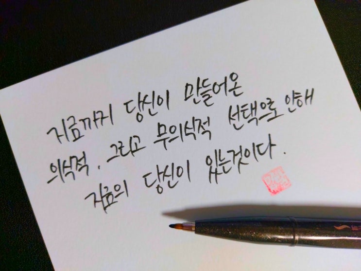  [초보 캘리그라피] 바바리 홀 명언 손글씨 모음