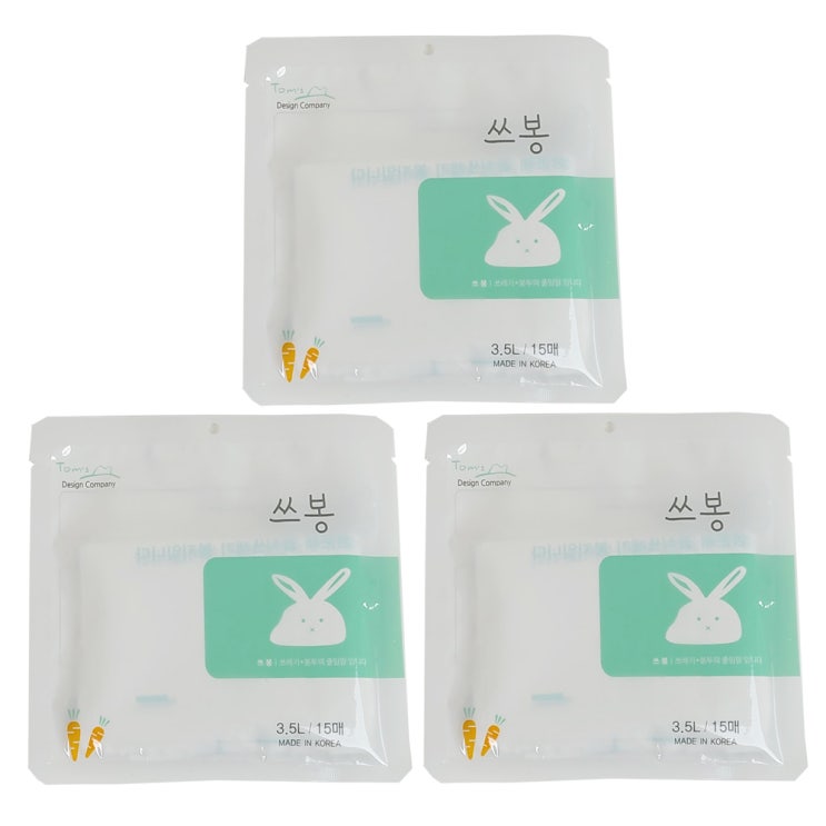 핵가성비 좋은 쓰봉 음식물 쓰레기봉지 3.5L, 3세트 ··· 핵가성비 좋은 쓰봉 음식물 쓰레기봉지 3.5L, 3세트 ···