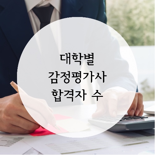  대학별 감정평가사 합격자 수(22회~31회)