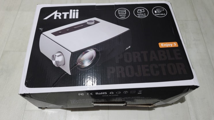 artlii enjoy 3 가성비 프로젝터 후기(220v가능 변압기 필요 없습니다..) 장단점 및 추천여부
