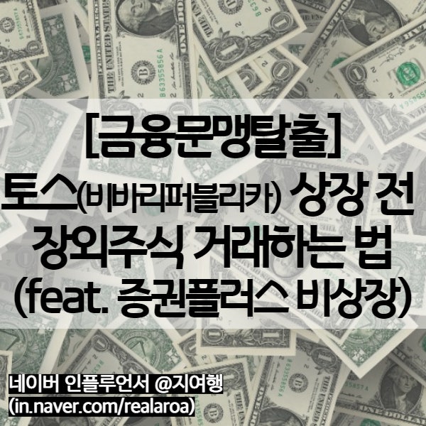  토스 관련주 - 비바리퍼블리카 상장 전 비상장 주식으로 거래하는 법
