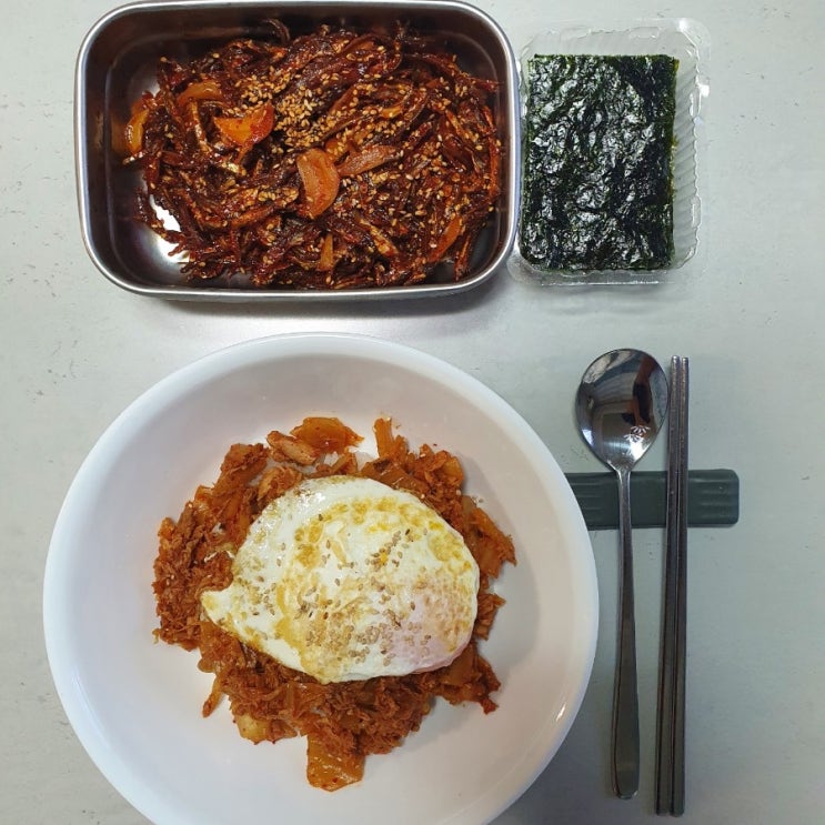  참치김치덮밥 레시피 | 초간단_맛은 보장함